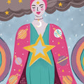 Mystical Woman I Mural Wallpaper - pure wallpaper artwork