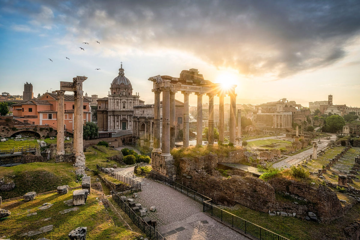 Roman Forum Sunrise Mural Wallpaper - pure wallpaper artwork