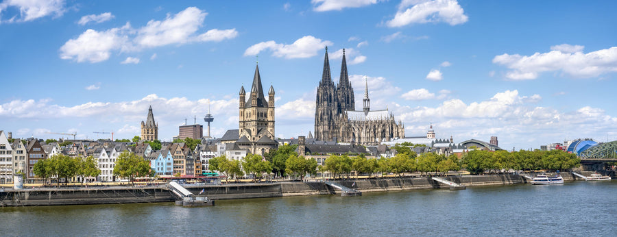 Cologne Cathedral and Great St. Martin Church Mural Wallpaper