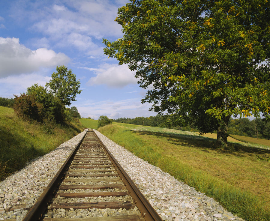 Rural Railway Mural Wallpaper