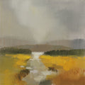 Fog and Golden Fields Mural Wallpaper - pure wallpaper artwork