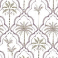 The Palm Lattice, Mauve & Khaki Mural Wallpaper - pure wallpaper artwork