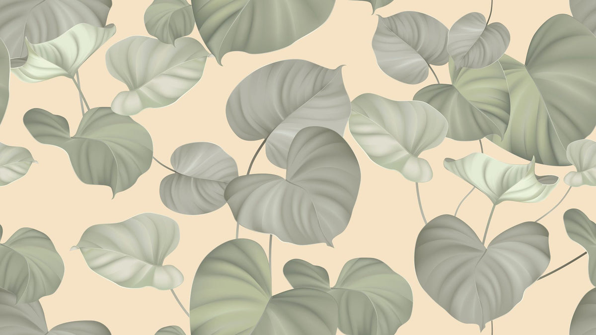 Levitating Leaves Mural Wallpaper - pure wallpaper artwork