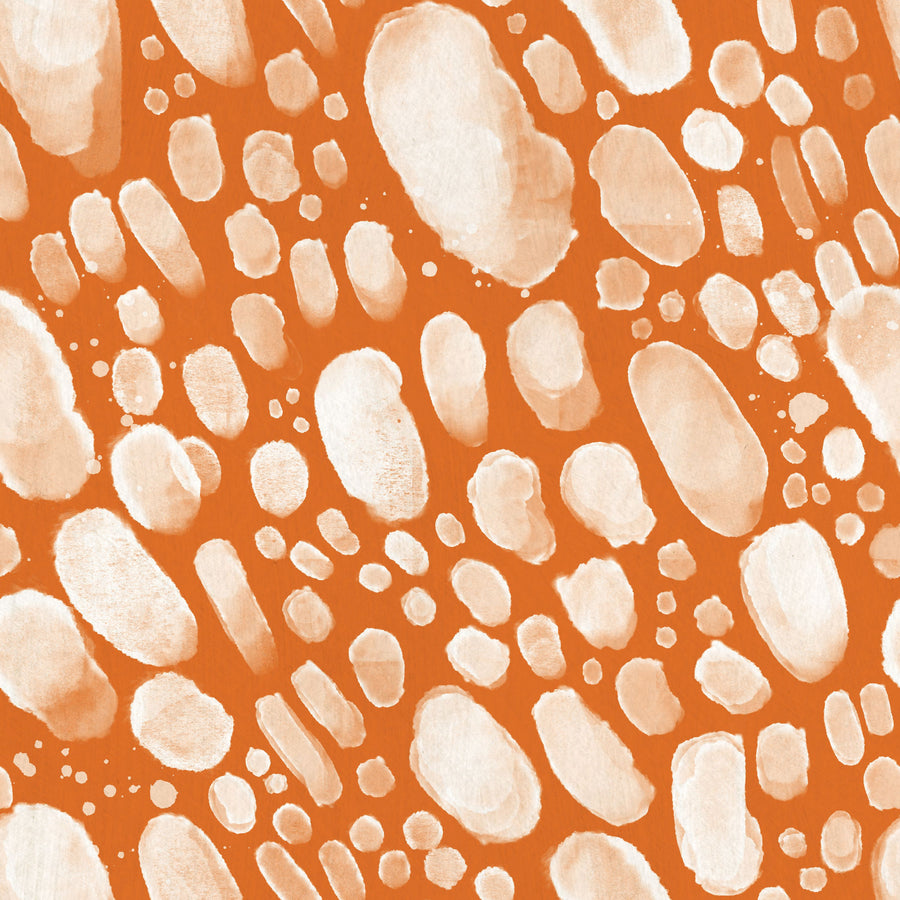 Oil on Water Orange Mural Wallpaper