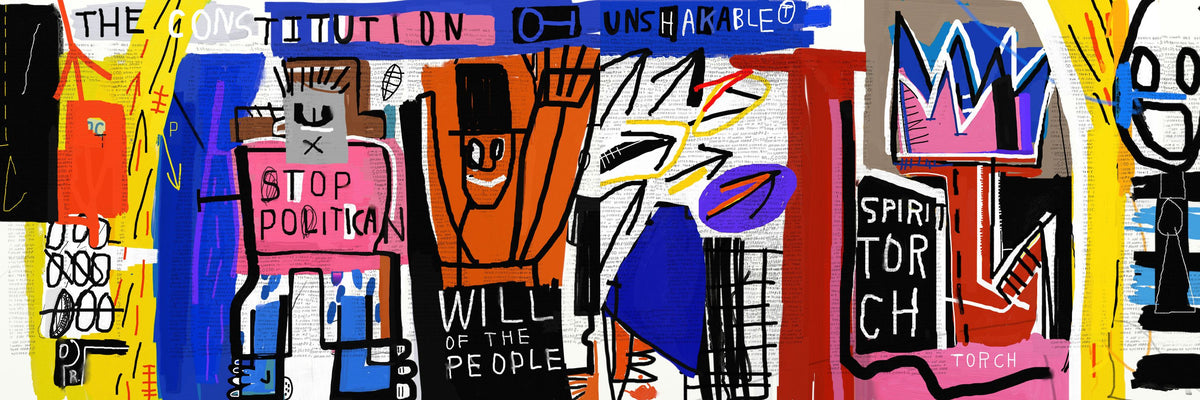 Power to the People Mural Wallpaper - pure wallpaper artwork