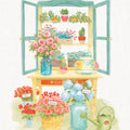 Flea Market Flowers IV Mural Wallpaper - pure wallpaper artwork