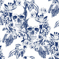 Skulls and Fish Mural Wallpaper - pure wallpaper artwork