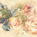Peony with Ribbon Mural Wallpaper - pure wallpaper artwork