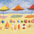Beach Umbrellas Mural Wallpaper - pure wallpaper artwork