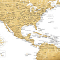 US Mexico Caribbean Map - Rosie Mural Wallpaper - pure wallpaper artwork