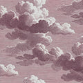 Intaglio Clouds, Burgundy Mural Wallpaper - pure wallpaper artwork