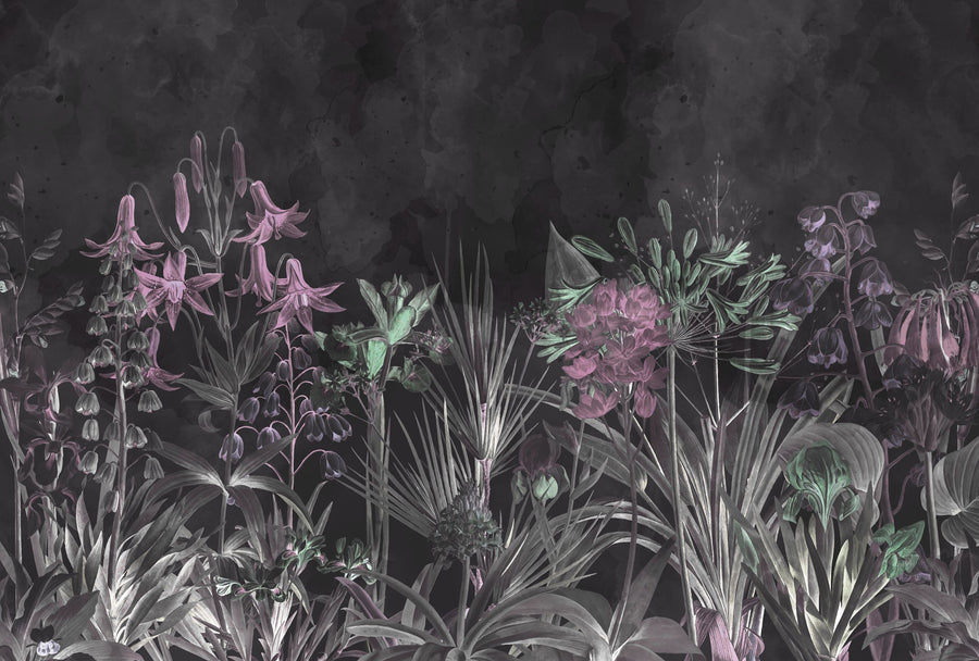 Field of Dreams Dark Green Mural Wallpaper
