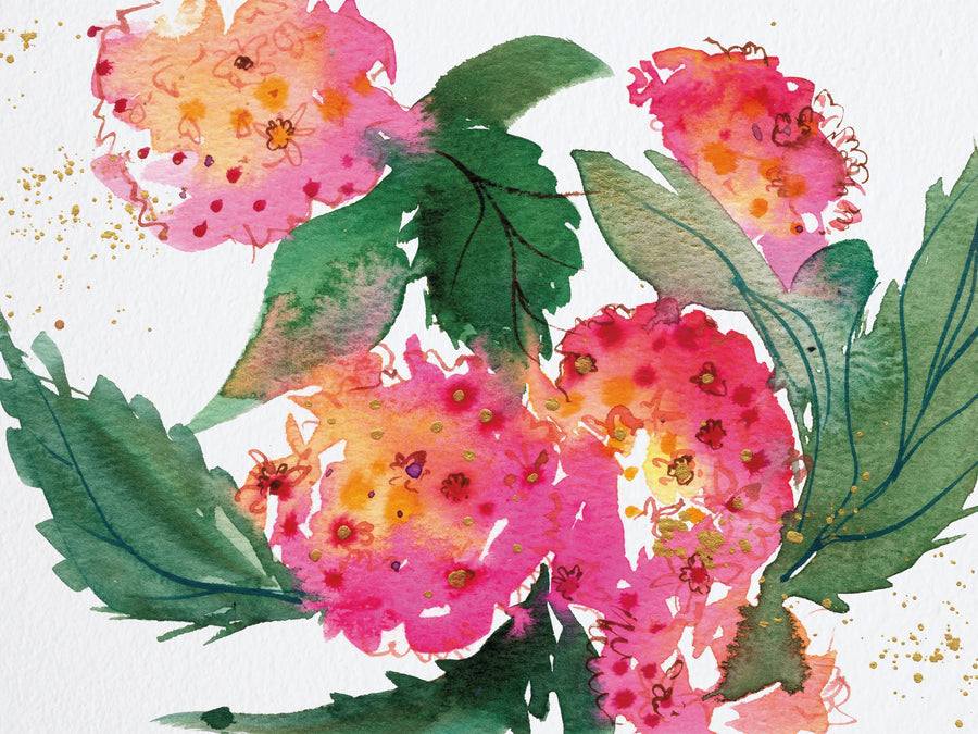 Summer Hydrangeas Mural Wallpaper