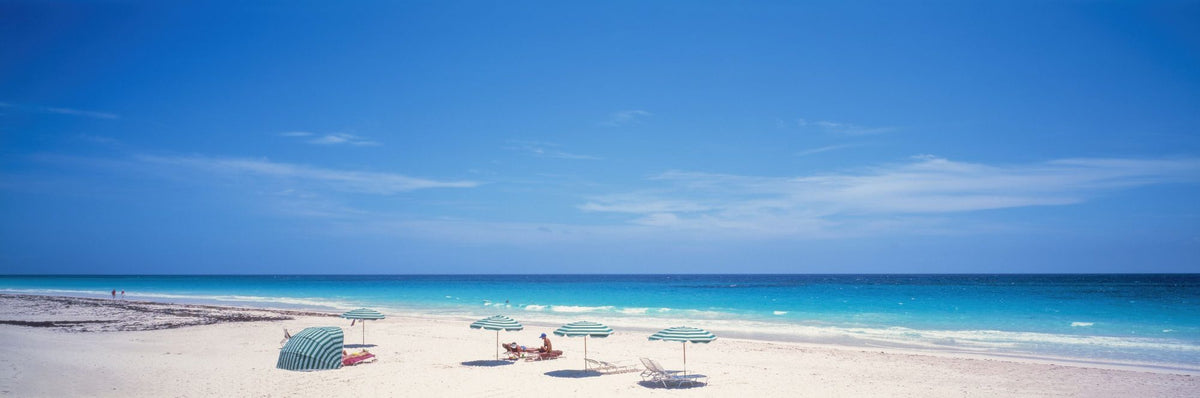 Serene Umbrella Shores Mural Wallpaper - pure wallpaper artwork