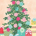 Happy Christmas Tree Mural Wallpaper - pure wallpaper artwork