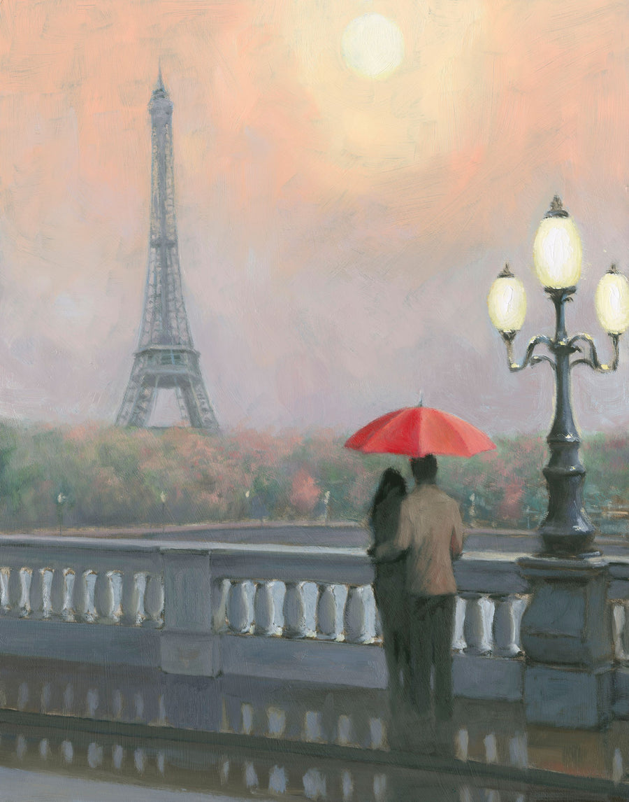 Paris Evening Mural Wallpaper