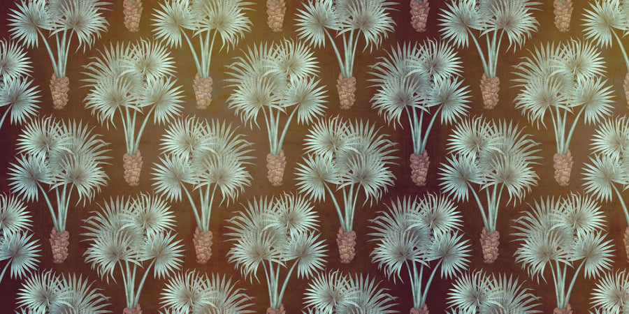Elephant Ear Tree, Brown Mural Wallpaper