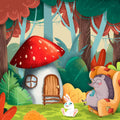 Grandma Hedgehog's House Mural Wallpaper - pure wallpaper artwork