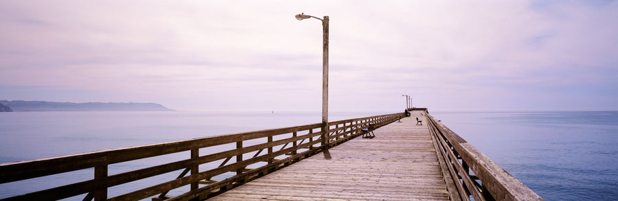 Tranquil Harbor Pier Mural Wallpaper