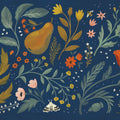 Blue Botanical I Mural Wallpaper - pure wallpaper artwork