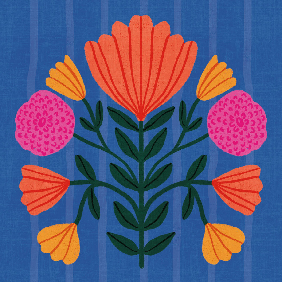 Modern Botanical I Mural Wallpaper - pure wallpaper artwork