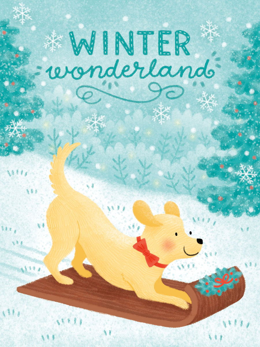 Festive Paws III Mural Wallpaper