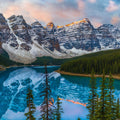 Moraine Lake Mural Wallpaper - pure wallpaper artwork