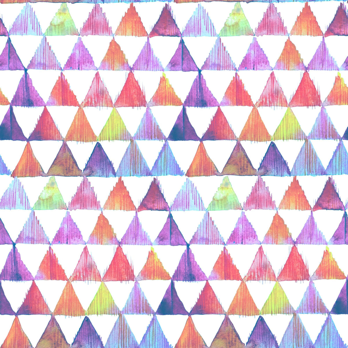 Rainbow Triangles Mural Wallpaper - pure wallpaper artwork