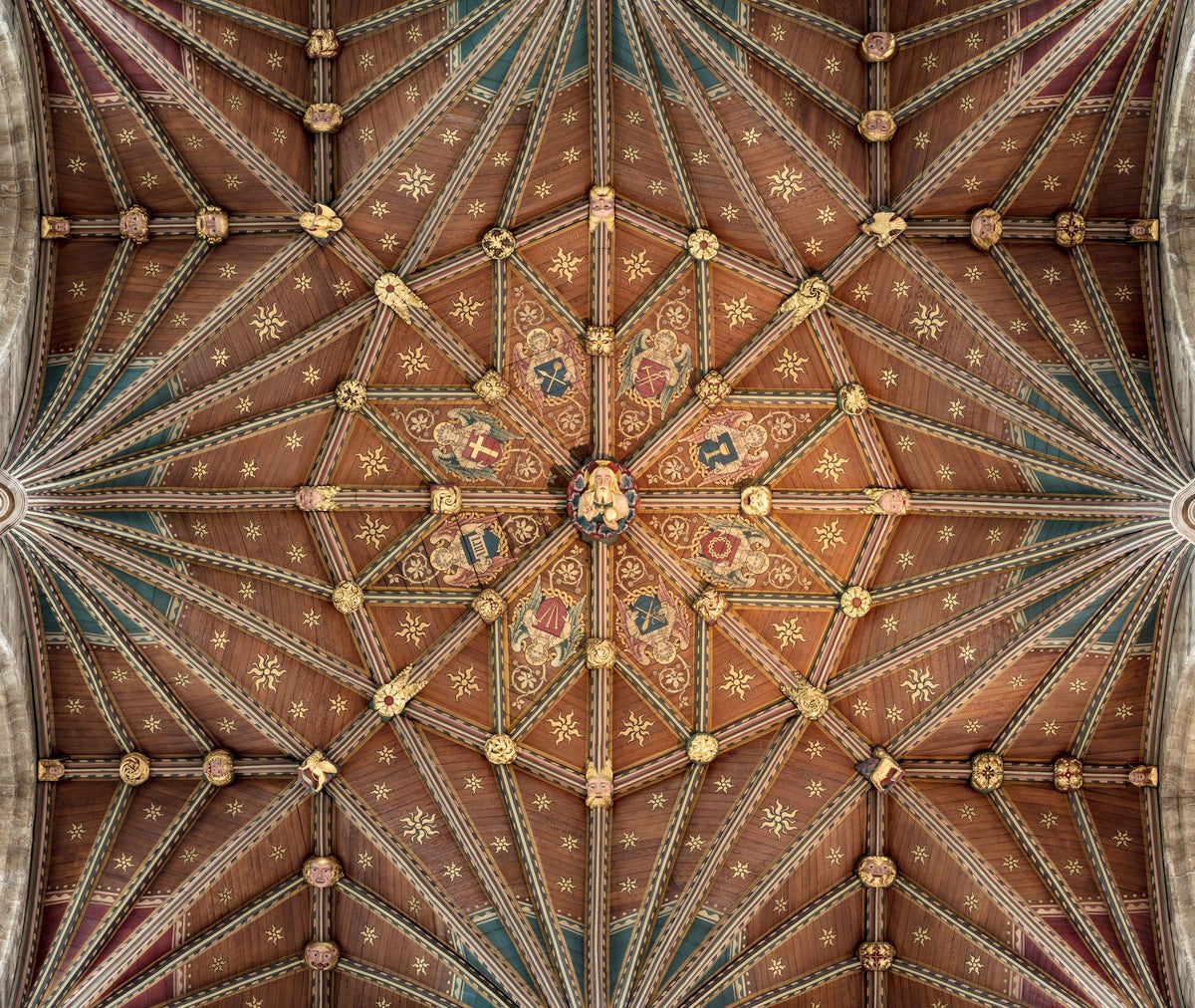 Church Ceiling Mural Wallpaper - pure wallpaper artwork