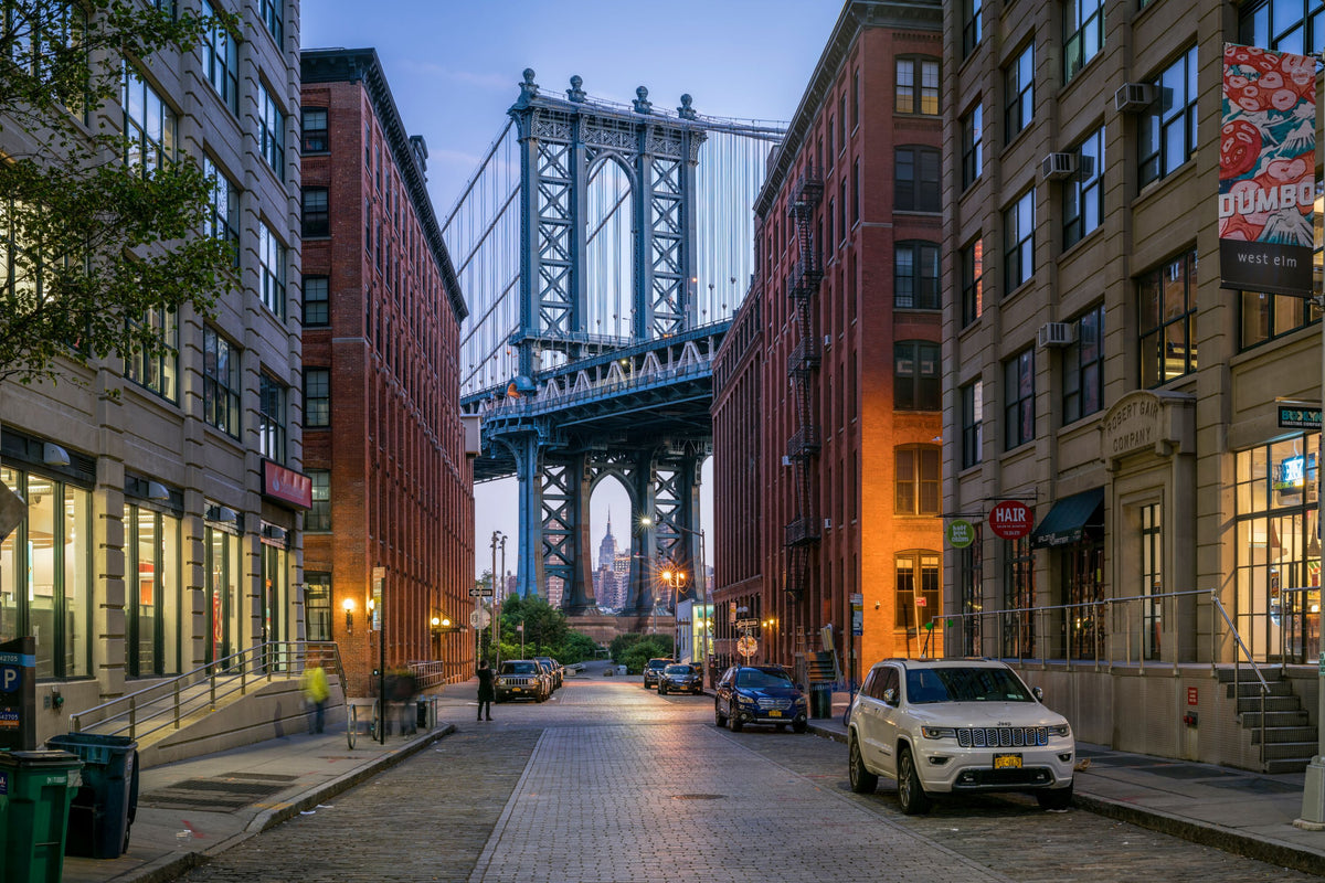 Manhattan Bridge From Dumbo Mural Wallpaper - pure wallpaper artwork