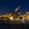 Saskatoon Skyline At Night Mural Wallpaper - pure wallpaper artwork