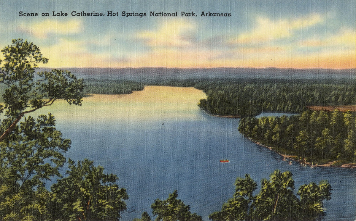 Greetings From Catherine Lake Mural Wallpaper - pure wallpaper artwork