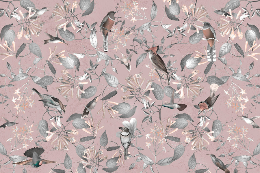 Tescoma Birds of Beauty Mural Wallpaper - Neutral Tone