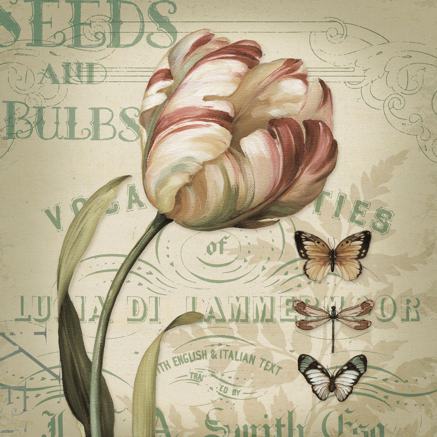 Mothers Treasure IV Vintage Square Mural Wallpaper