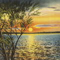 Greetings From Lake Sunset Mural Wallpaper - pure wallpaper artwork