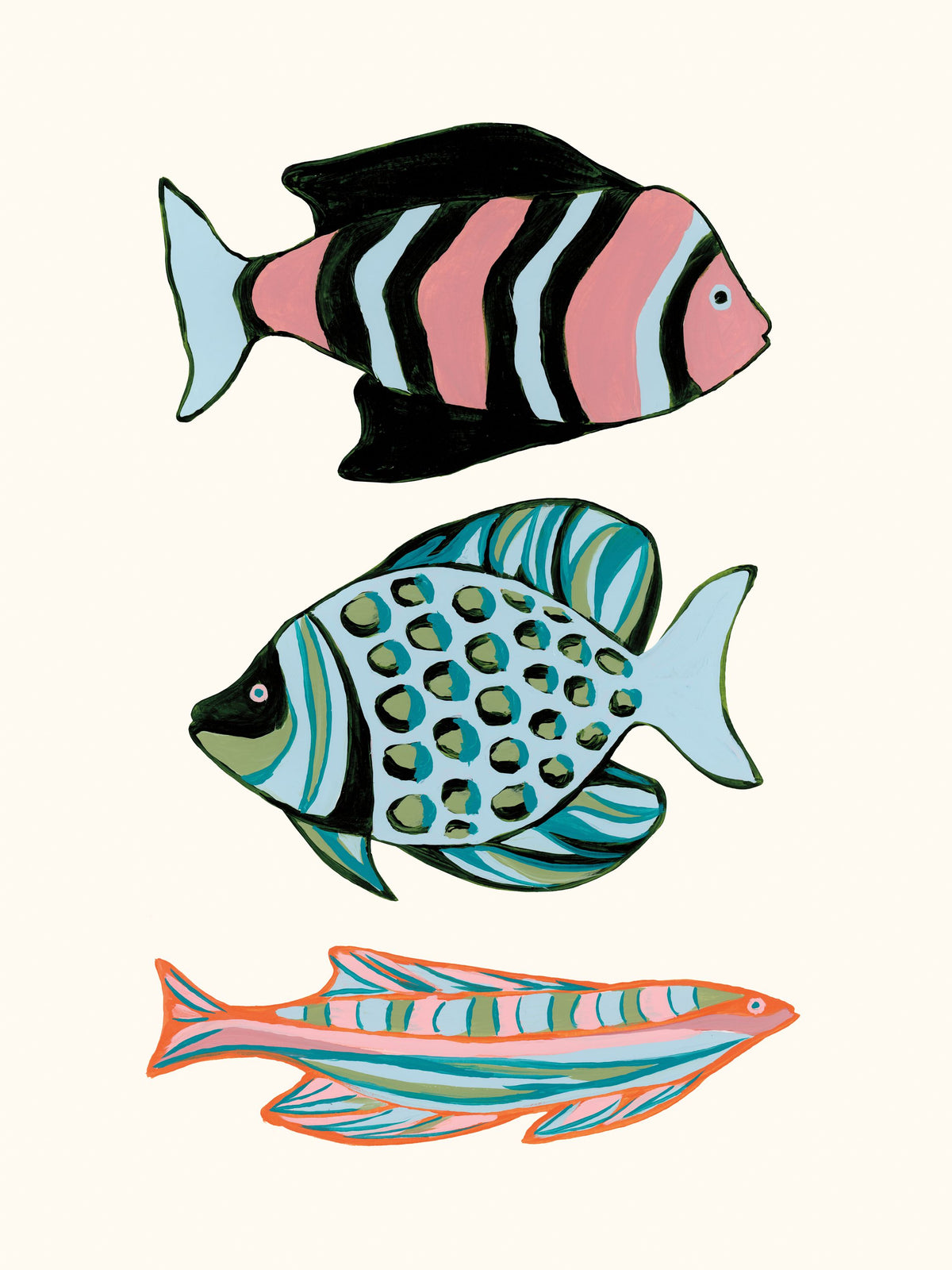 Tropical Fish II Mural Wallpaper - pure wallpaper artwork