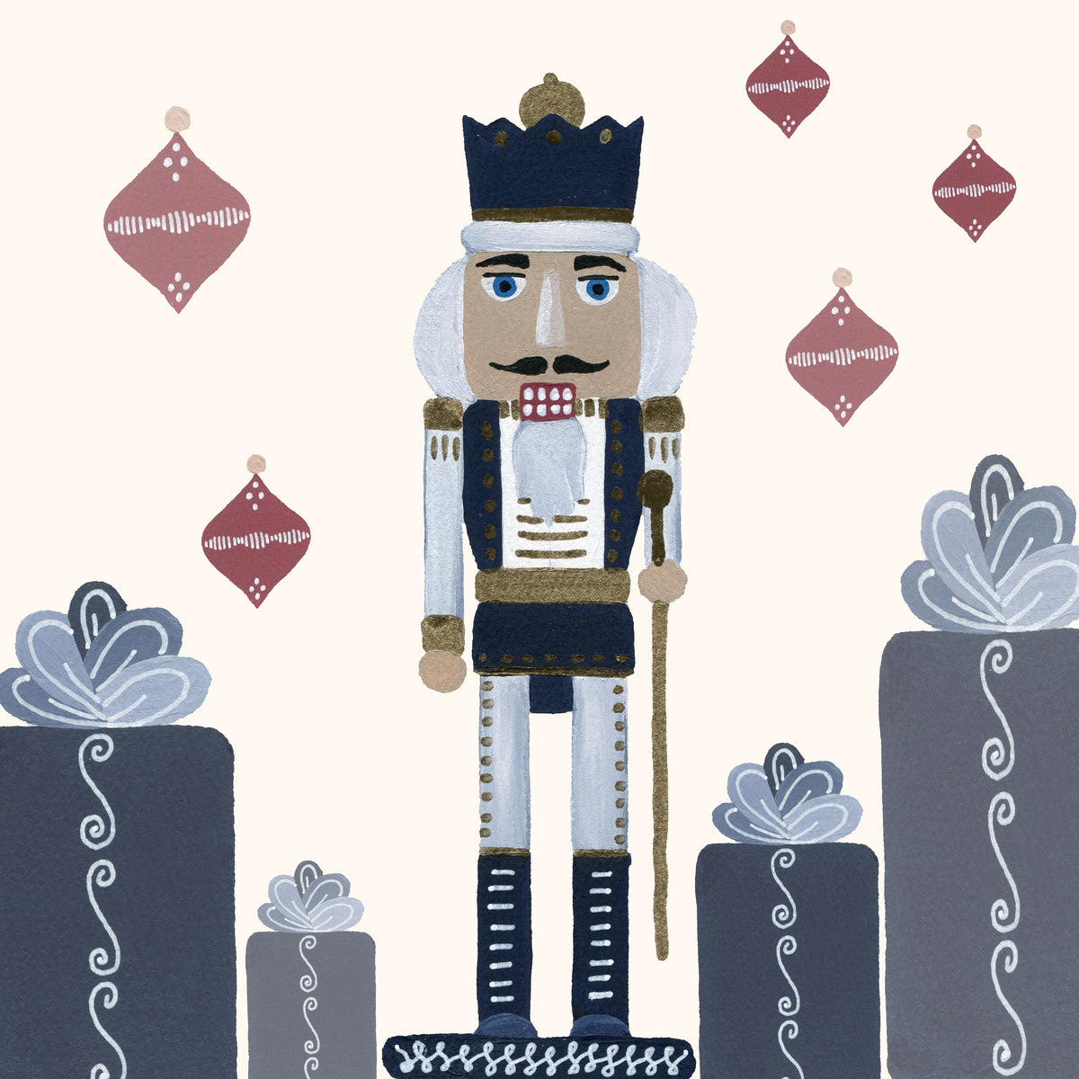 Vintage Nutcrackers II Mural Wallpaper - pure wallpaper artwork