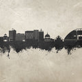 Milton Keynes England Skyline Concrete Mural Wallpaper - pure wallpaper artwork