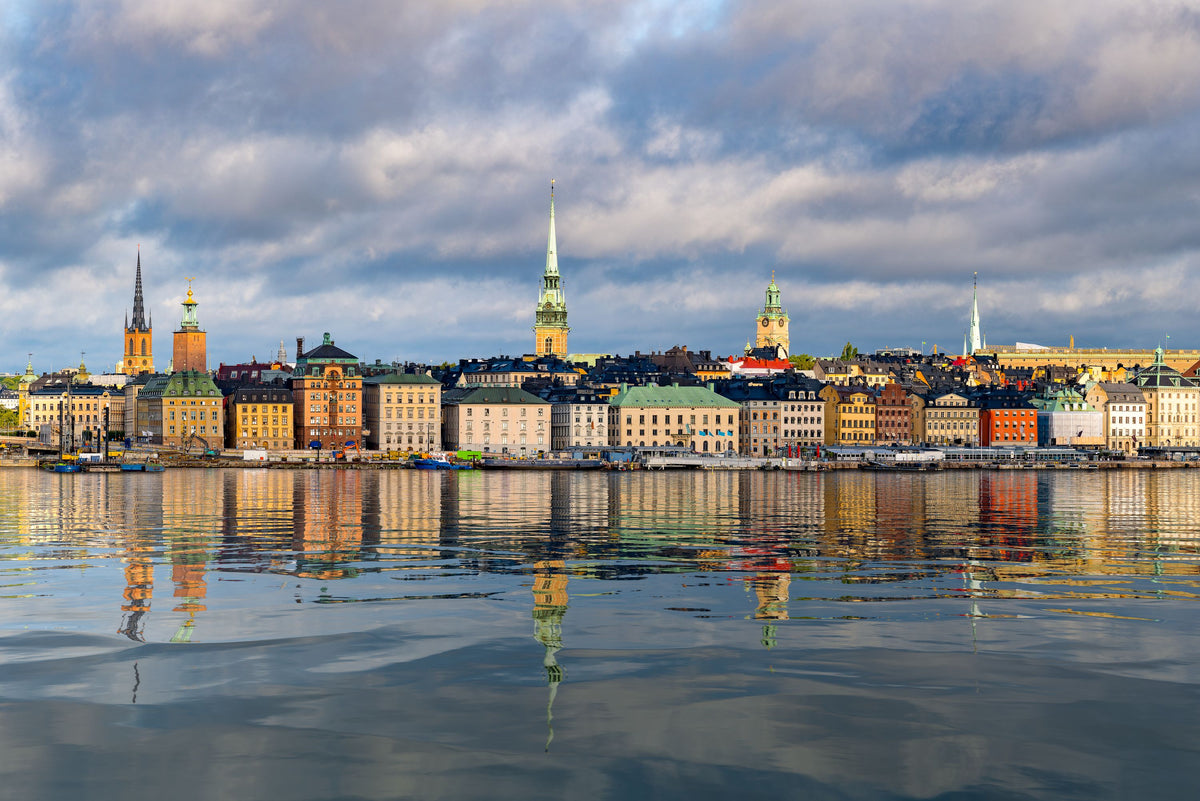 Harbor Reflections Mural Wallpaper - pure wallpaper artwork