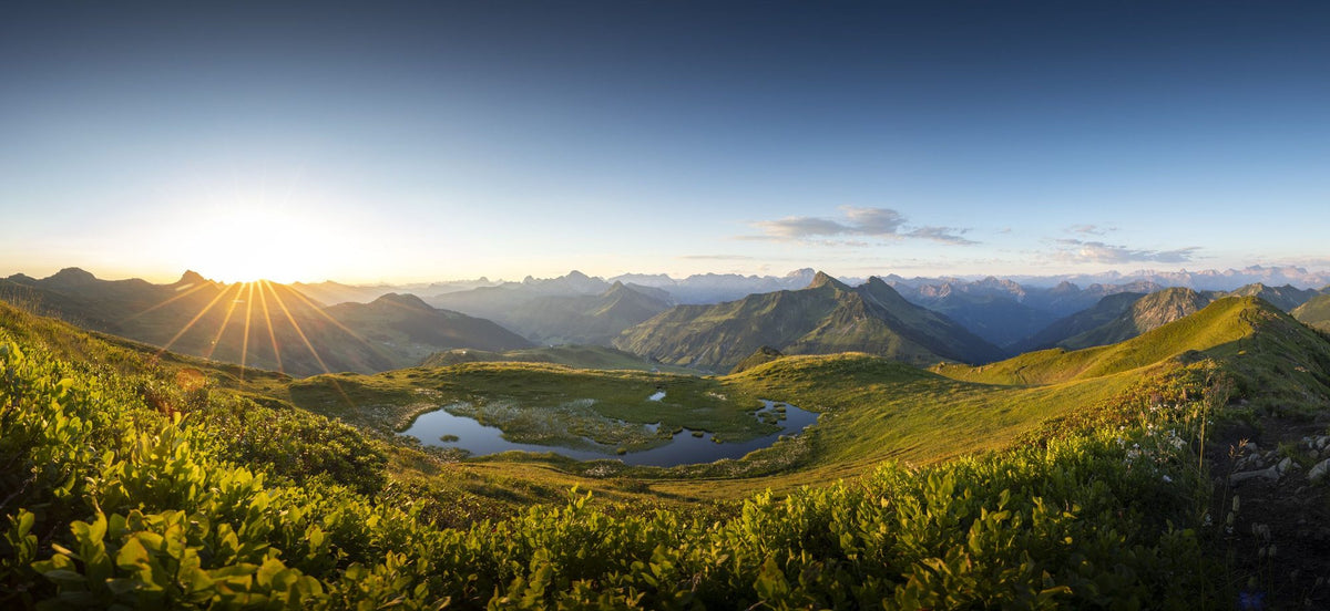 Austrian Sunrise Mural Wallpaper - pure wallpaper artwork
