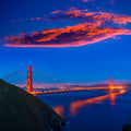 Golden Gate Sunset I Mural Wallpaper - pure wallpaper artwork