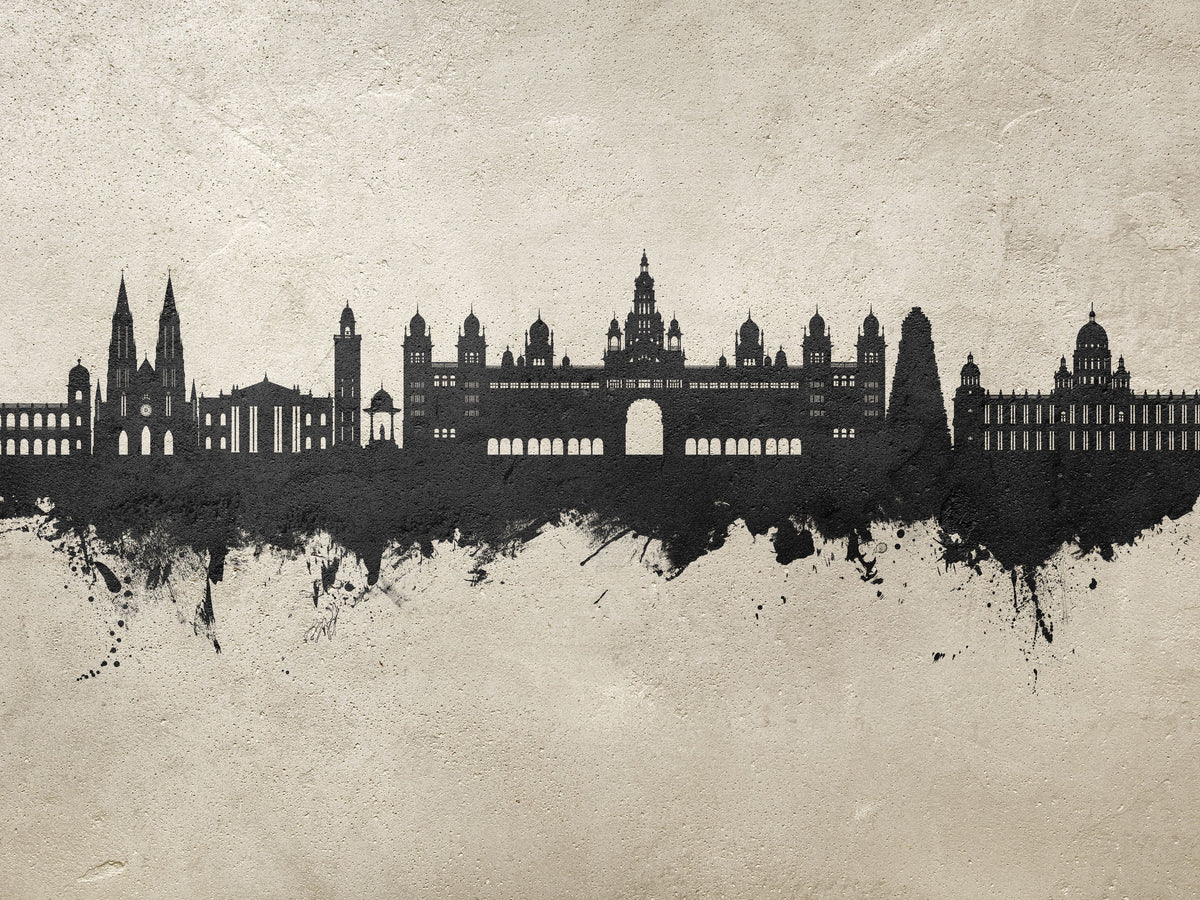 Mysuru Skyline India Mural Wallpaper - pure wallpaper artwork