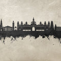 Mysuru Skyline India Mural Wallpaper - pure wallpaper artwork