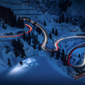 Night Skiing Mural Wallpaper - pure wallpaper artwork
