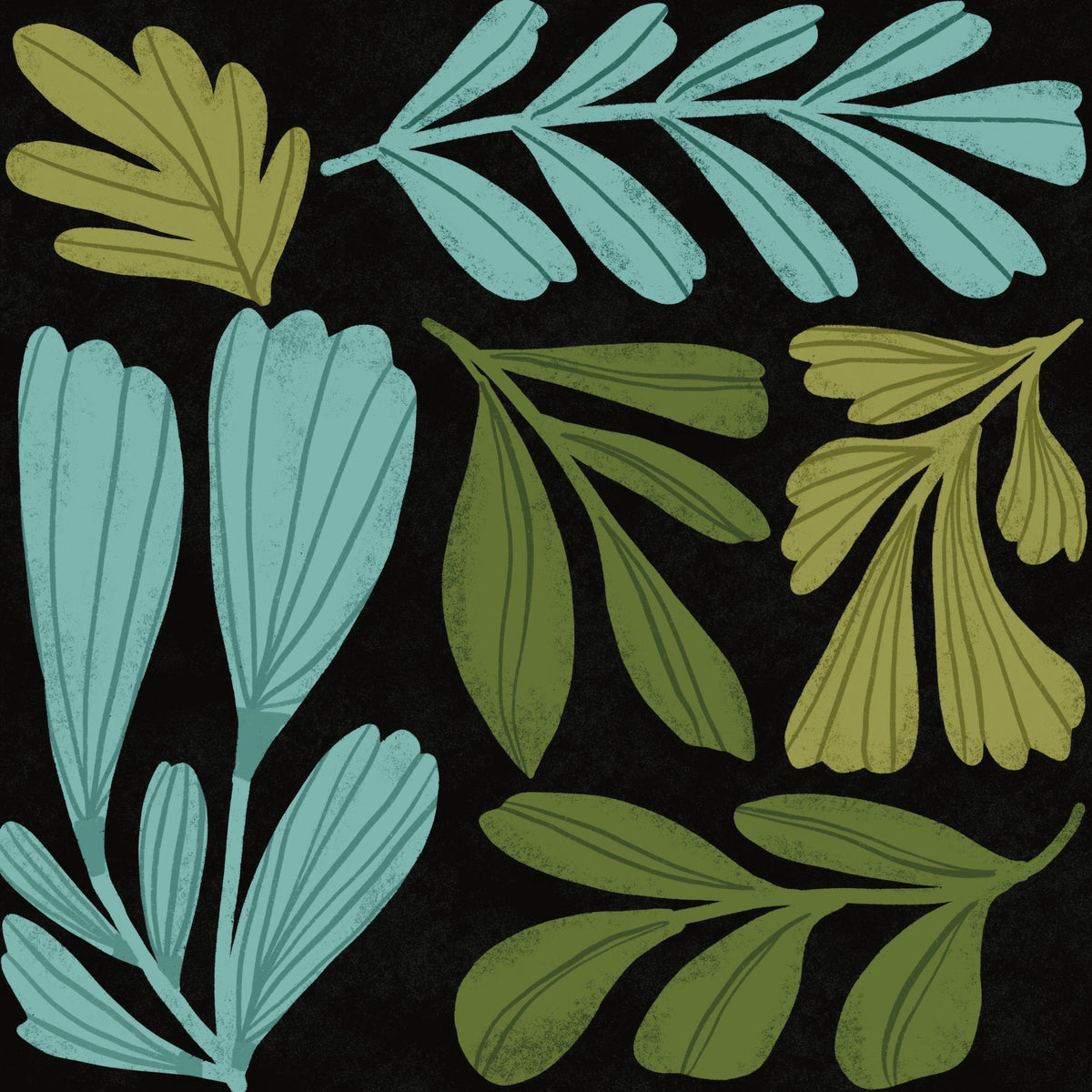 Plant Toss III Mural Wallpaper - pure wallpaper artwork