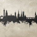 Shrewsbury England Skyline Concrete Mural Wallpaper - pure wallpaper artwork