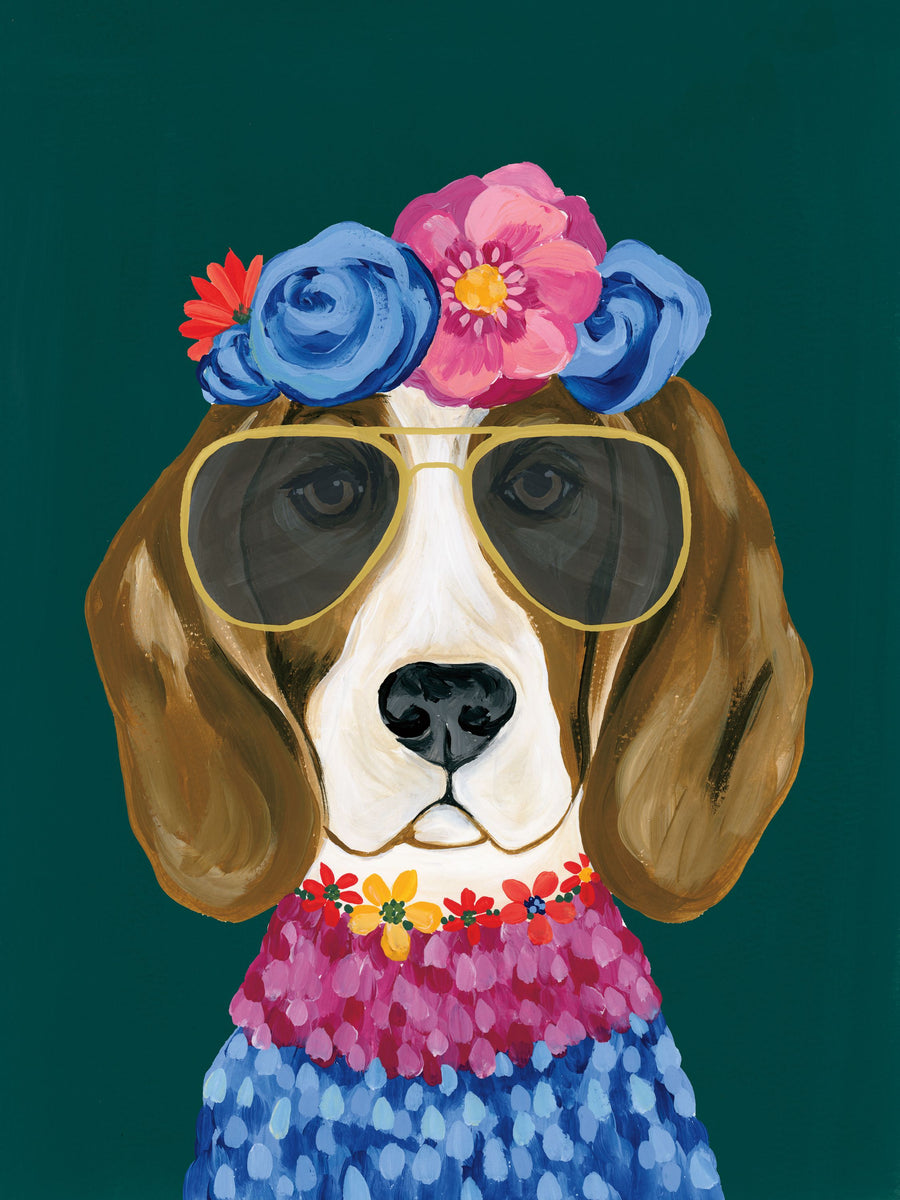 Regal Beagle Mural Wallpaper