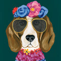 Regal Beagle Mural Wallpaper - pure wallpaper artwork