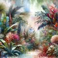Lush Tropical Eden Mural Wallpaper - pure wallpaper artwork