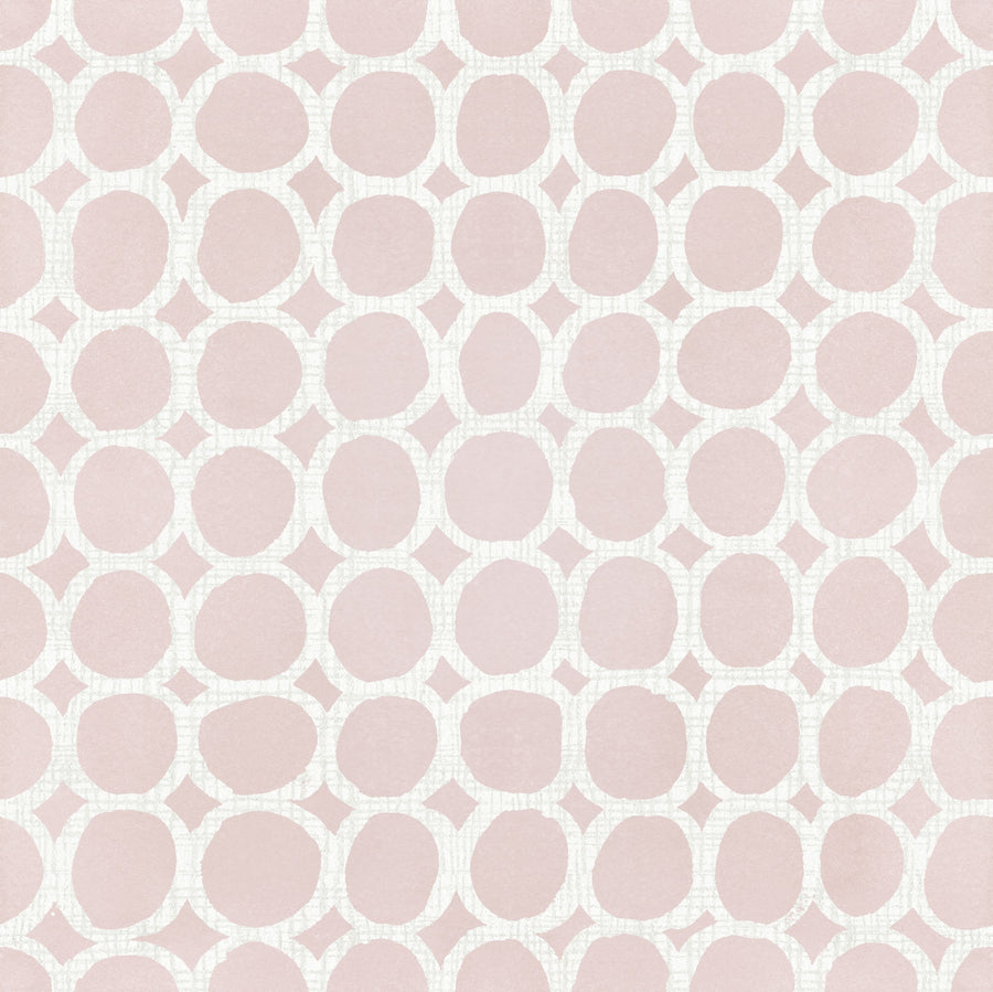 Mixed Pink Circles Inverse Mural Wallpaper